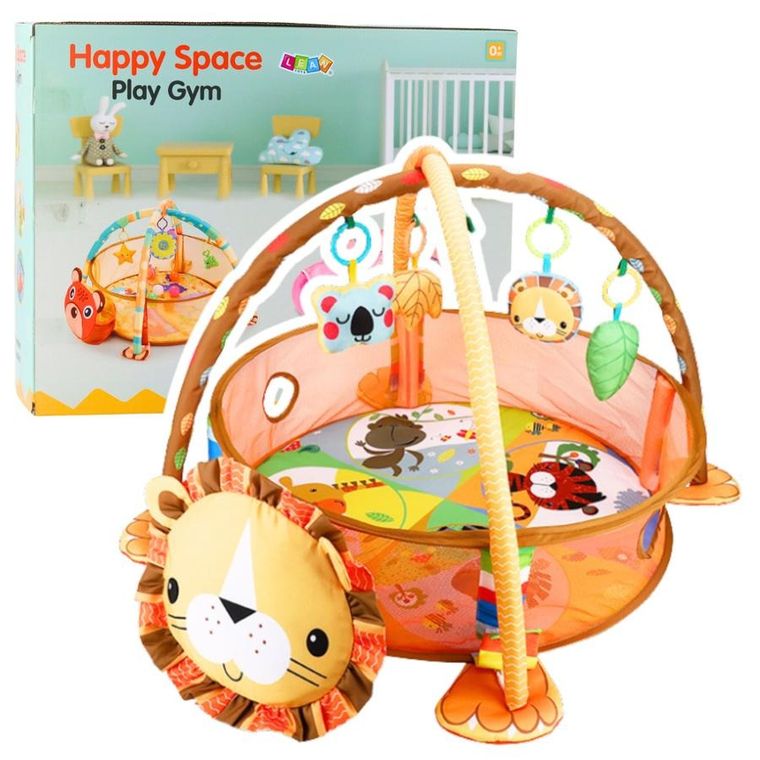 Lean Toys, mata edukacyjna z kulkami, lew