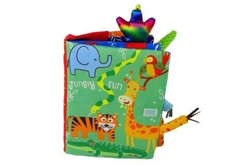 Lean Toys, miękka książeczka, zwierzęta z dżungli