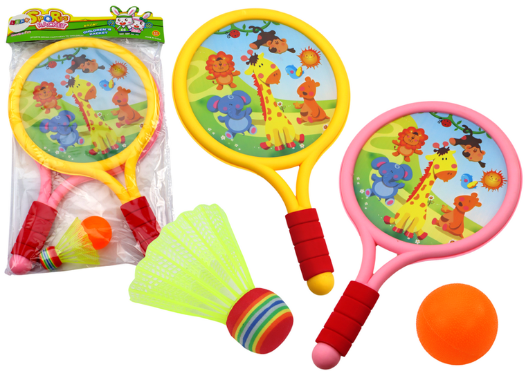 Lean Toys, mini badminton, zwierzęta