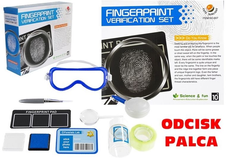 Lean Toys, Odcisk palca, zestaw naukowy