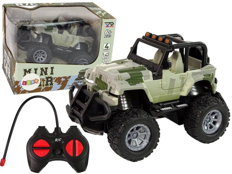 Lean Toys, Off Road, pojazd terenowy zdalnie sterowany, 1:43, moro