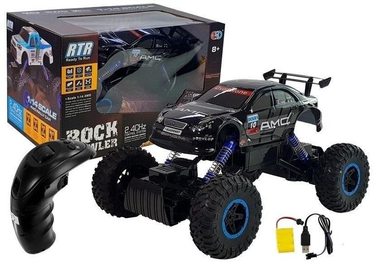 Lean Toys, Offroad, pojazd zdalnie sterowany, niebieski, 1:14