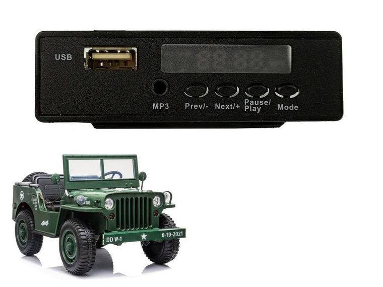 Lean Toys, panel muzyczny do pojazdu na akumulator JH101