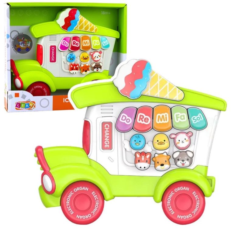 Lean Toys, pianinko edukacyjne, lodziarnia, zielone