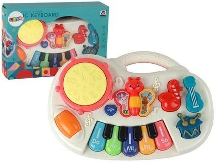 Lean Toys, pianinko interaktywne, motylek
