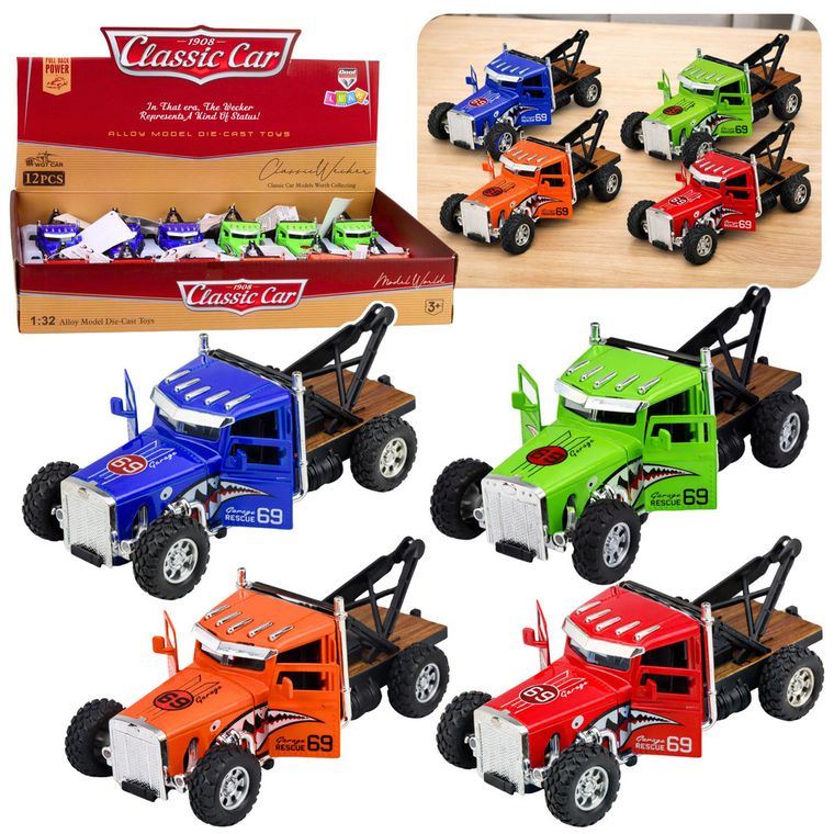 Lean Toys, pick-up holownik, autko metalowe, resorak, 1:32, 1 szt.