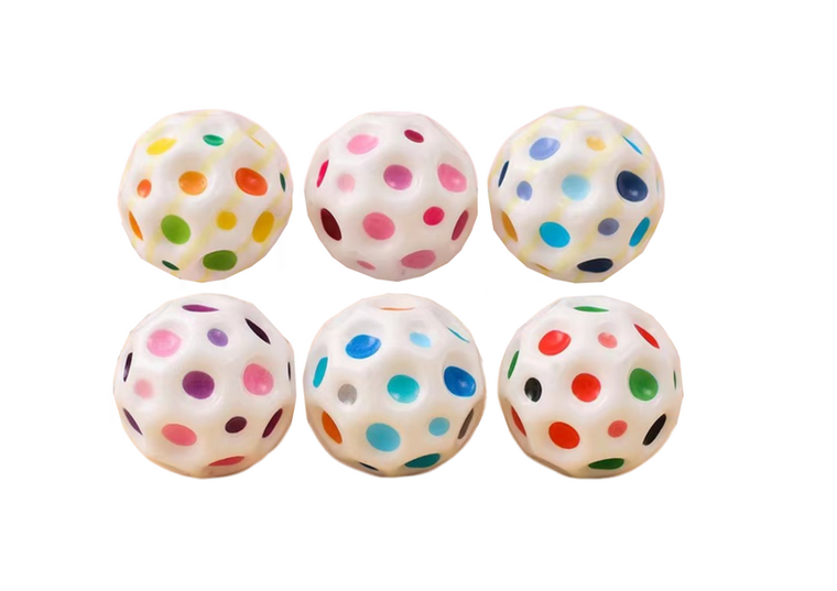 Lean Toys, piłeczka antystresowa z wgłębieniami, kosmos, 7 cm, 1 szt.