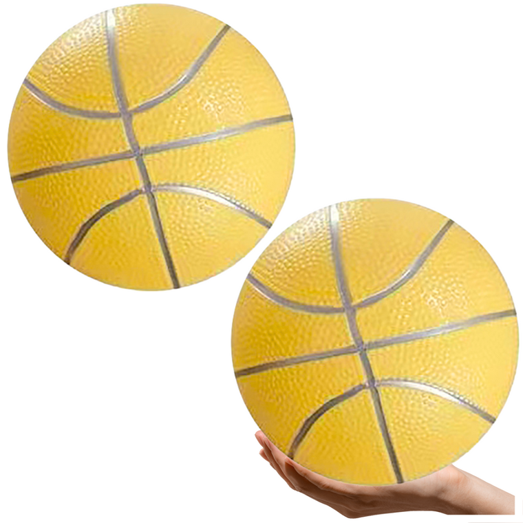 Lean Toys, piłka plażowa gumowa pastelowa lekka, żółta, 20 cm