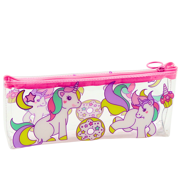 Lean Toys, piórnik saszetka, jednorożce, 20-8.5-4 cm