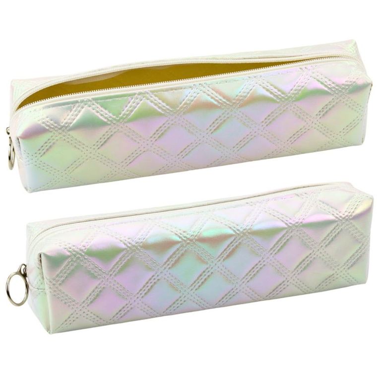 Lean Toys, piórnik saszetka, perłowy, 21-6 cm