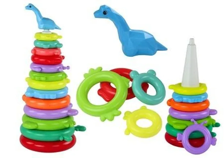 Lean Toys, piramidka dino, 13 kółek