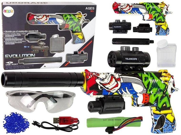 Lean Toys, pistolet laserowy na kulki