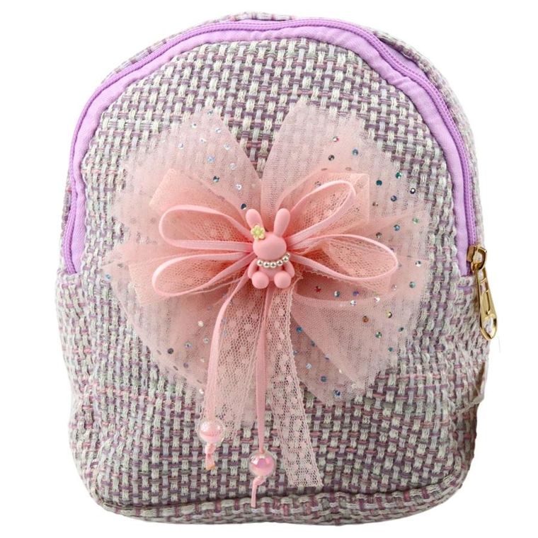 Lean Toys, plecak, pleciony, fioletowy, 21 cm