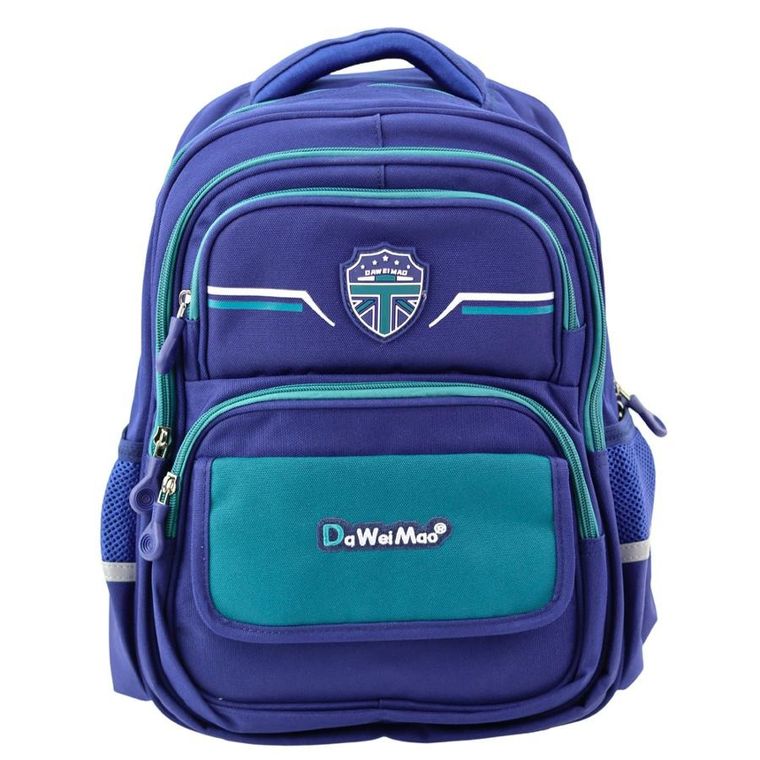 Lean Toys, plecak szkolny, granatowo, zielony, 20l