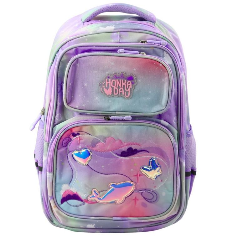 Lean Toys, plecak szkolny, pastel kolorowy, 20l