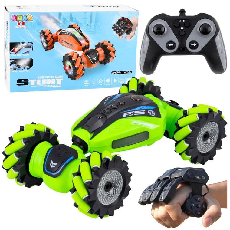 Lean Toys, pojazd kaskaderski zdalnie sterowany gestami, z funkcją dymu