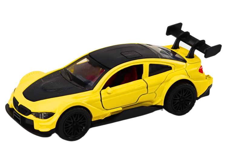 Lean Toys, pojazd sportowy z napędem, żółty, 1:32