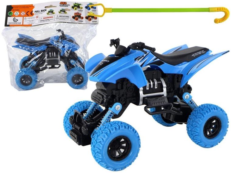 Lean Toys, pojazd terenowy, quad, niebieski