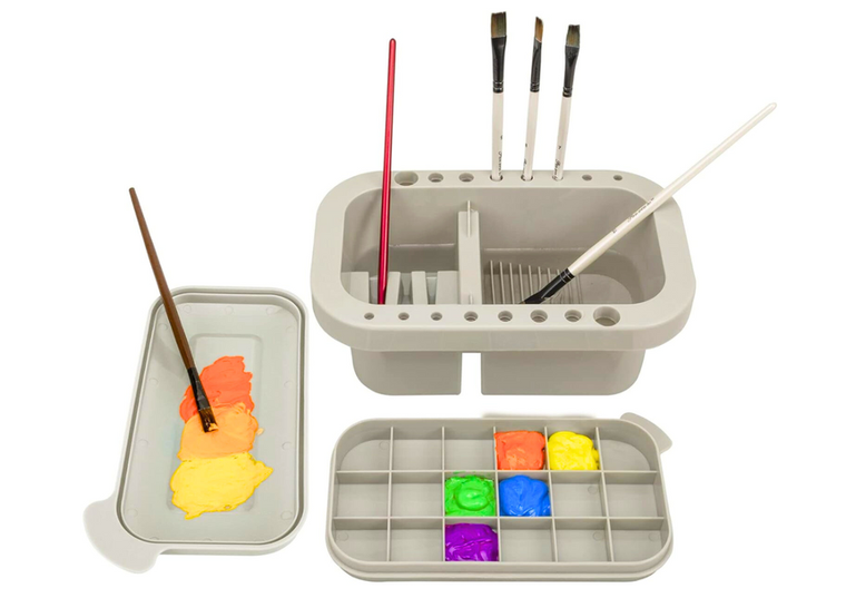 Lean Toys, pojemnik do mycia i przechowywania pędzli