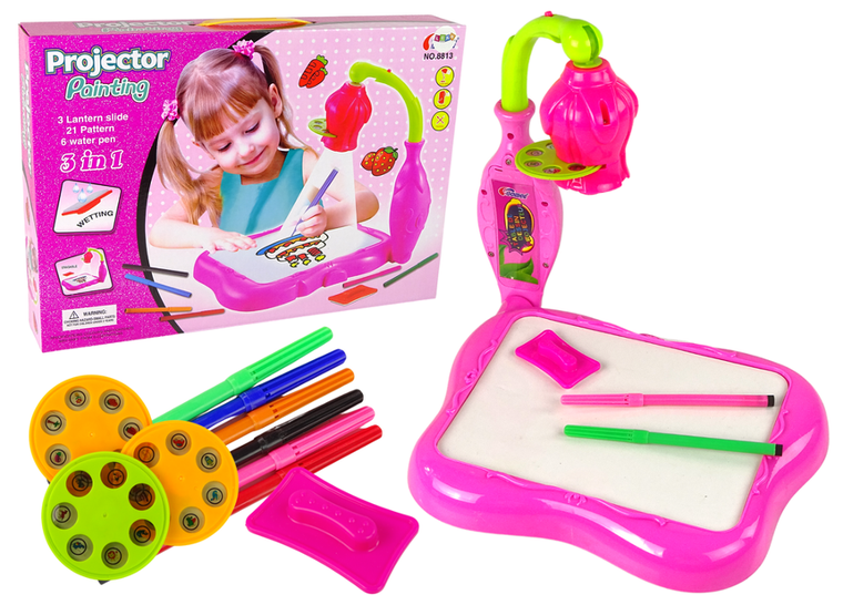 Lean Toys, projektor do nauki rysowania, kwiatek