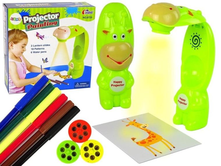 Lean Toys, projektor do rysowania, zielony