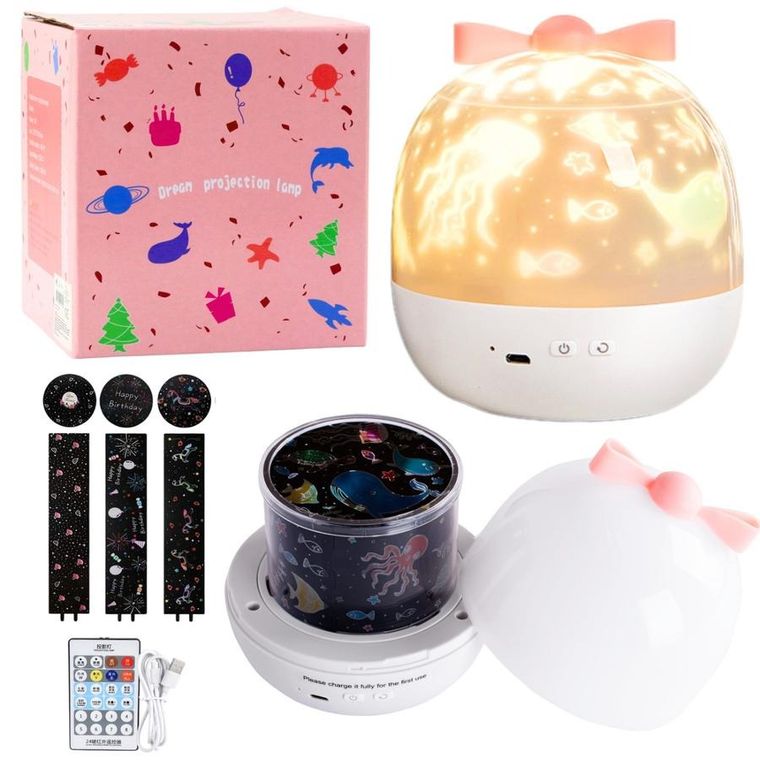 Lean Toys, projektor gwiazd dla dzieci, lampka nocna