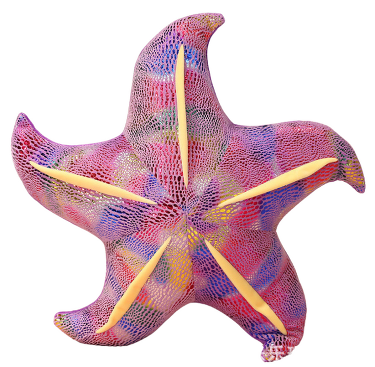 Lean Toys, rozgwiazda, poduszka maskotka, fioletowa, 20 cm