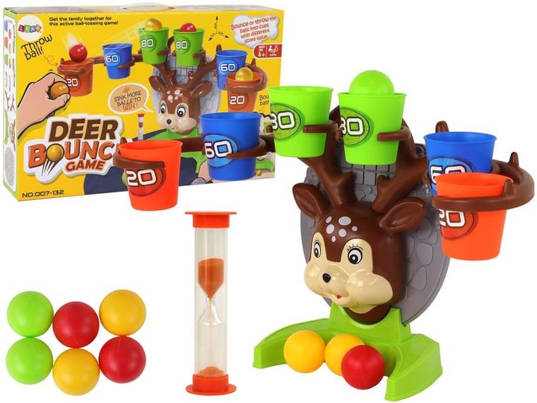 Lean Toys, rzucanie do celu, gra zręcznościowa, jelonek