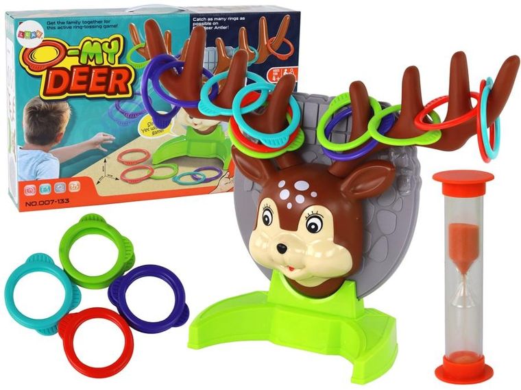 Lean Toys, Rzut obręczą w jelonka, gra zręcznościowa