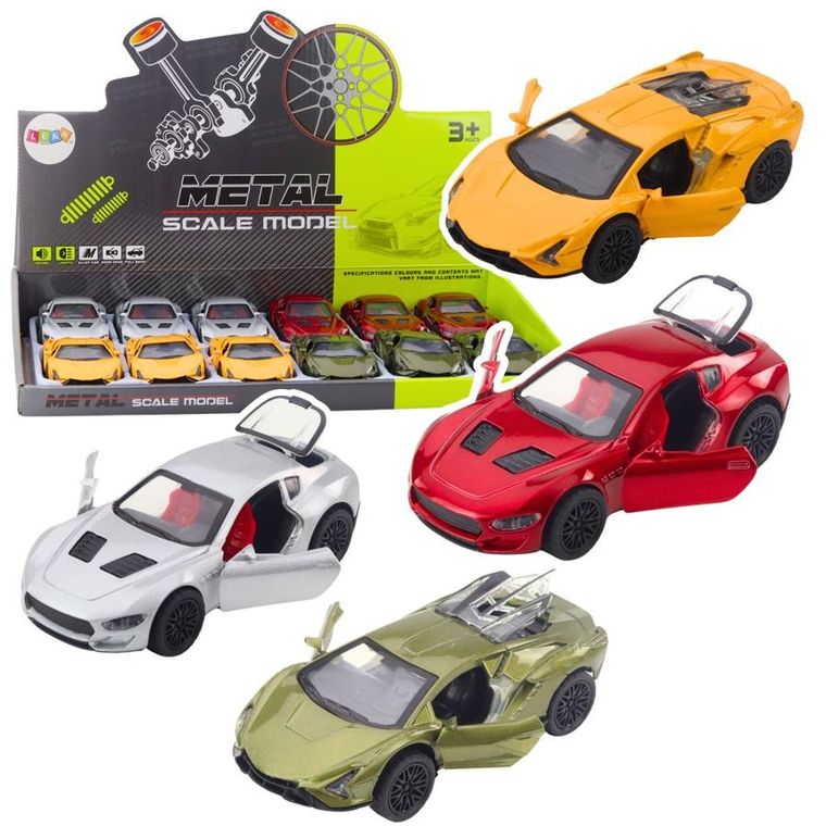 Lean Toys, samochód metalowy z napędem, światła dźwięki, 1 szt.