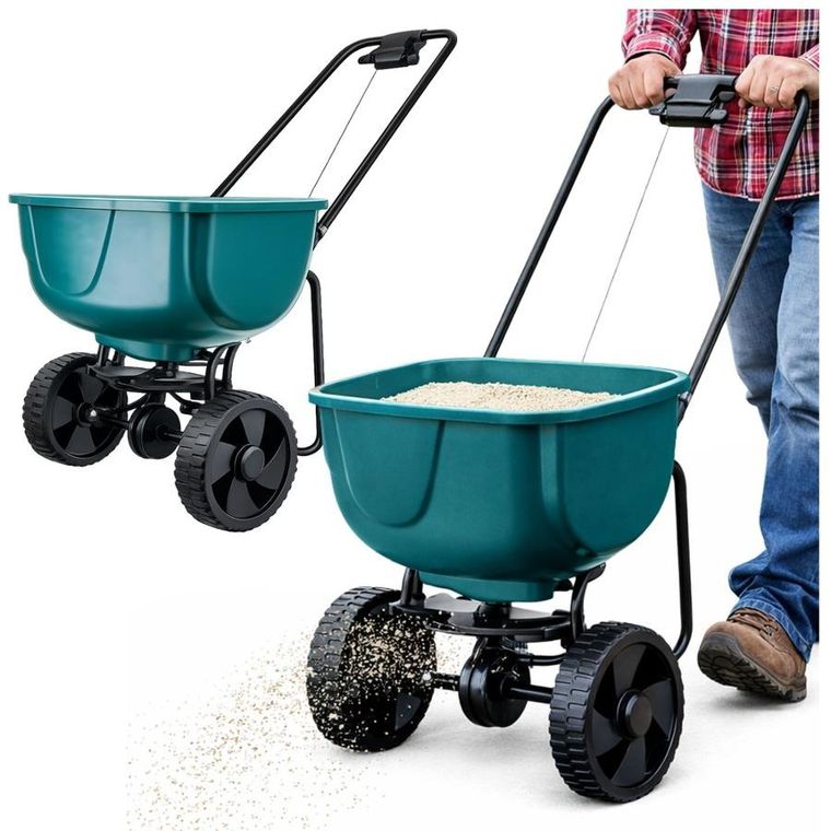 Lean Toys, siewnik rotacyjny na kołach do nawozów, 27l