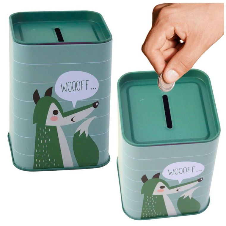 Lean Toys, skarbonka metalowa, zwierzątko, 11-8 cm, 1 szt.