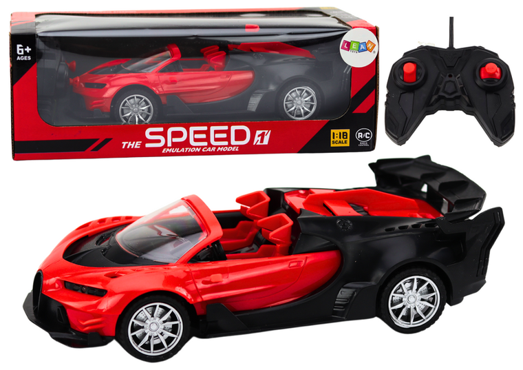Lean Toys, Speed, pojazd zdalnie sterowany, czerwony, 1:18
