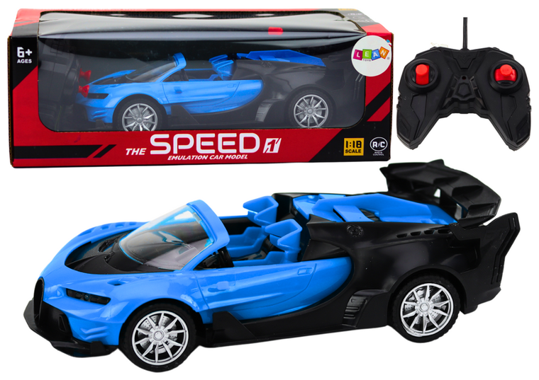 Lean Toys, Speed, pojazd zdalnie sterowany, niebieski, 1:18