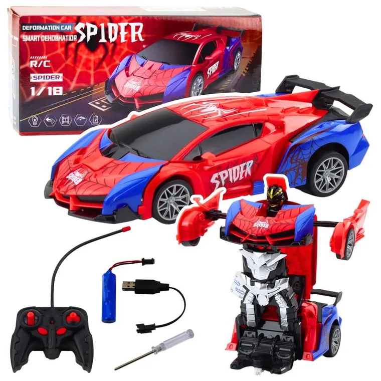 Lean Toys, Spider, pojazd interaktywny transformujący w robota