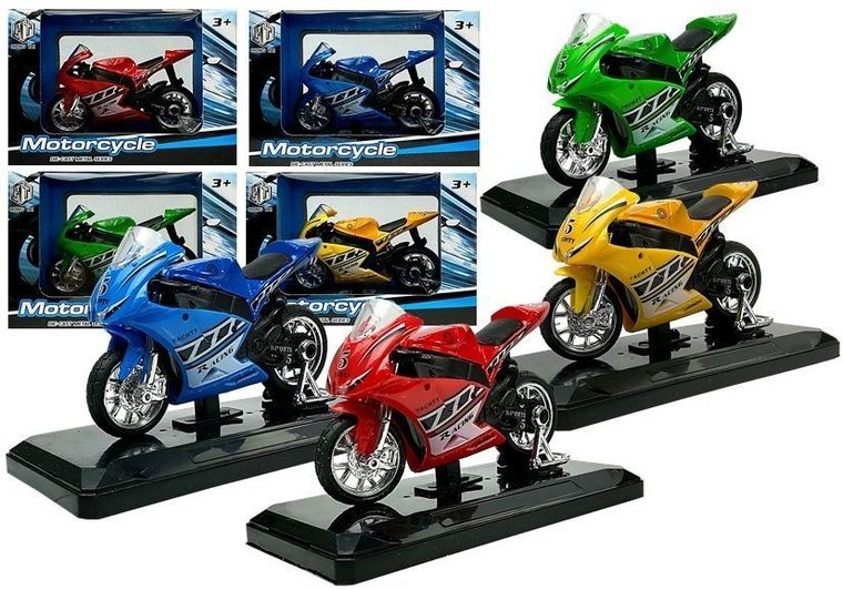 Lean Toys, sportowy motocykl, pojazd interaktywny, 1:18, 1 szt.