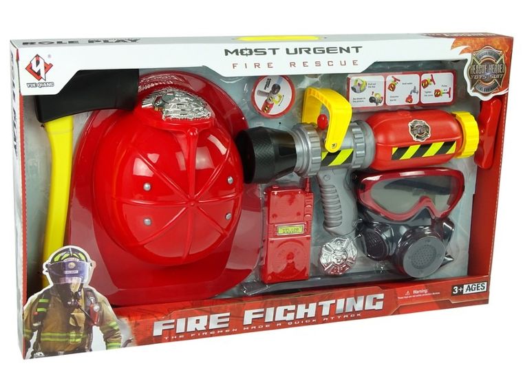 Lean Toys, Straż Pożarna, zestaw akcesoriów strażaka