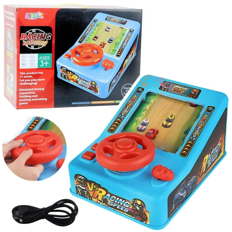Lean Toys, symulator jazdy, kierownica interaktywna, gra elektroniczna