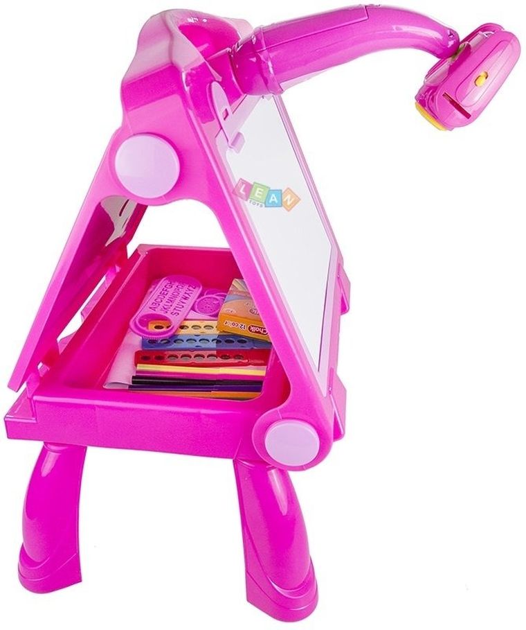 Lean Toys, tablica sztaluga projektor na kredę pisak 49 cm