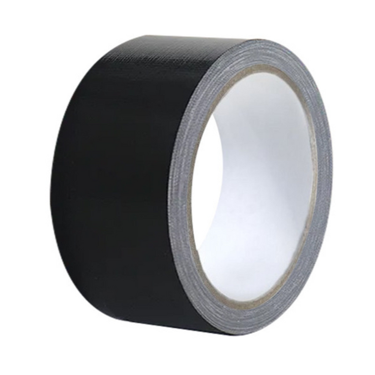 Lean Toys, taśma tekstylna, uniwersalna, czarna, 50m, 1 szt.