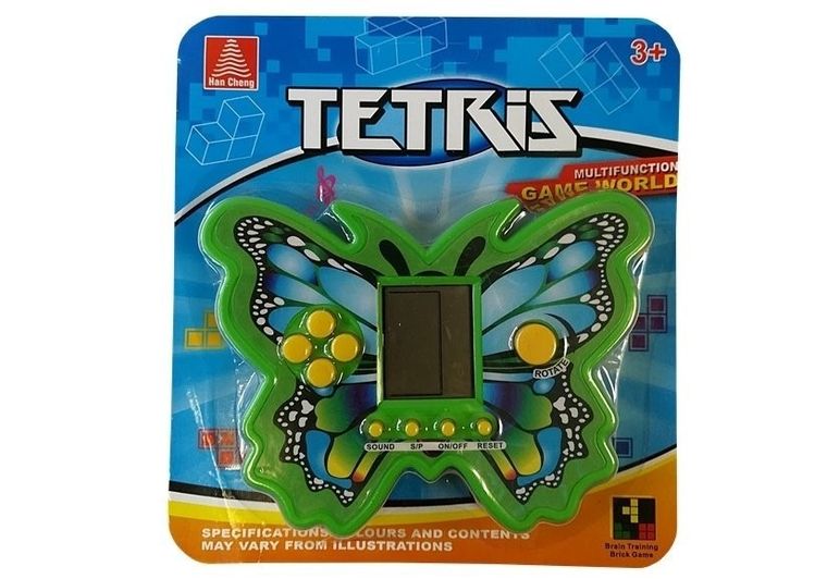 Lean Toys, Tetris, gra elektroniczna, motyl zielony