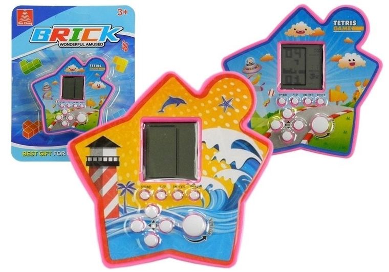 Lean Toys, Tetris, gwiazdka, gra elektroniczna, kieszonkowa