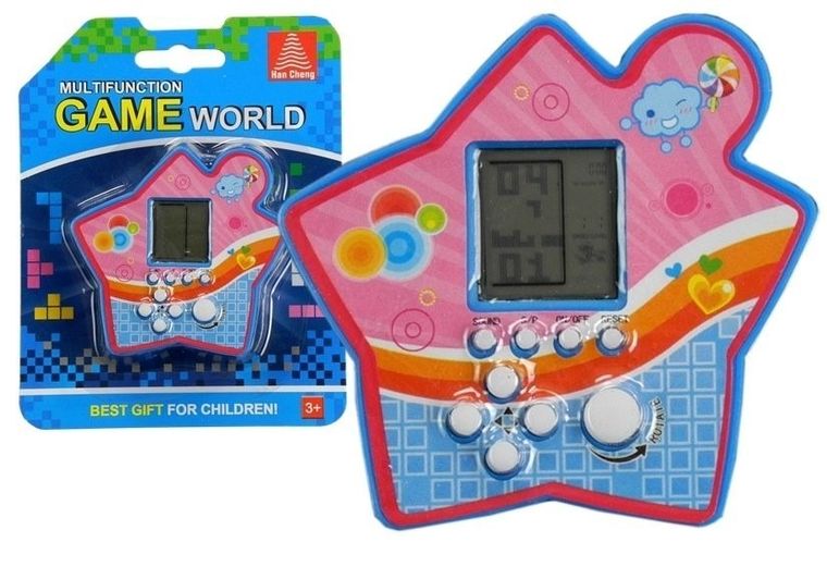 Lean Toys, Tetris, gwiazdka, gra elektroniczna, kieszonkowa