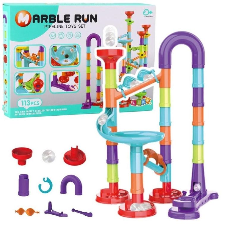 Lean Toys, tor, zjeżdżalnia dla kulek