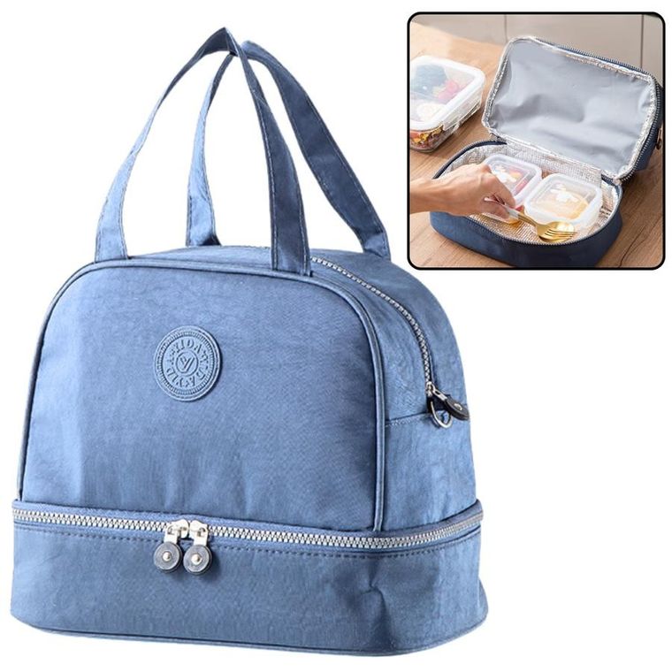 Lean Toys, torba termiczna, izolacyjna, niebieska, 27 cm