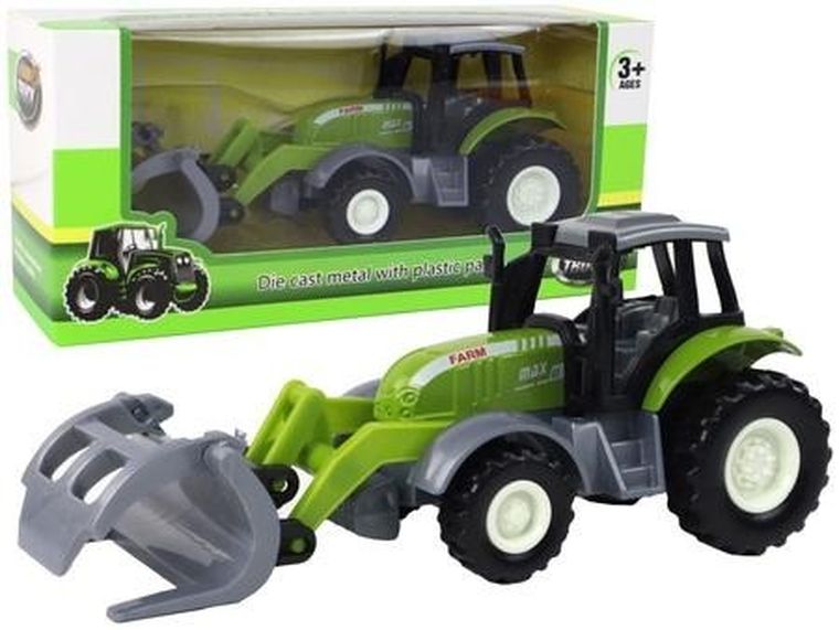Lean Toys, traktor, krokodylek, zielony