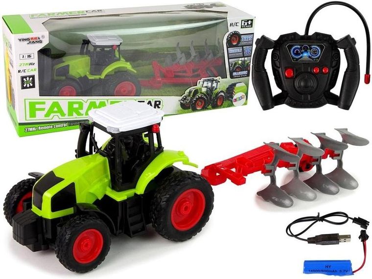 Lean Toys, traktor, pojazd zdalnie sterowany, 1:16
