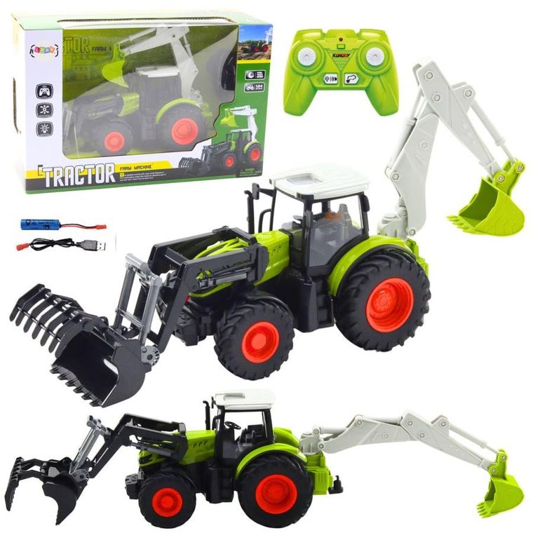 Lean Toys, traktor, pojazd zdalnie sterowany 2w1