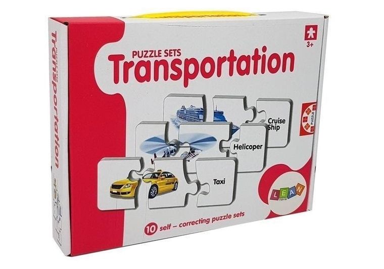 Lean Toys, transport, puzzle edukacyjne, 10 elementów