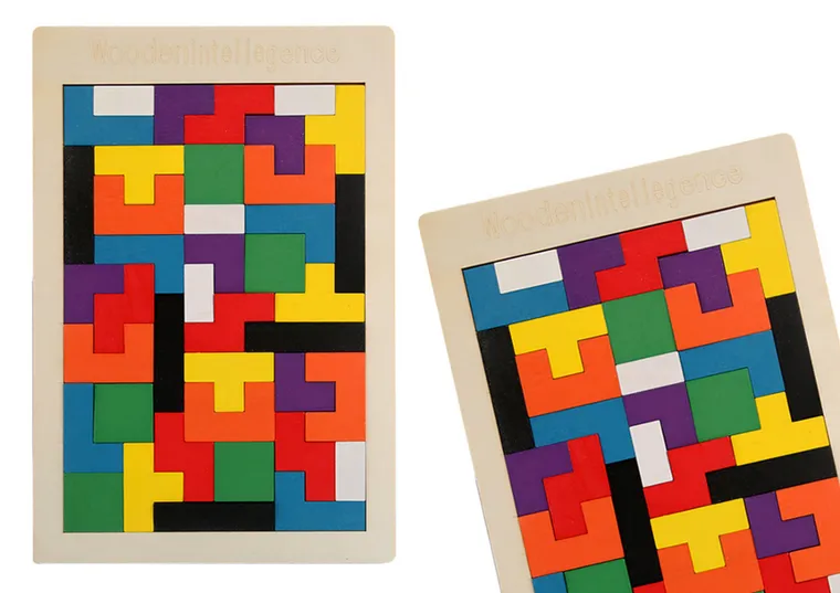 Lean Toys, układanka logiczna, drewniana, 40 elementów